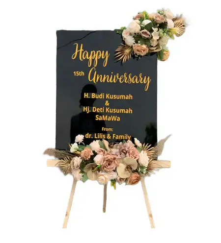 Papan Bunga Akrilik Tingkis