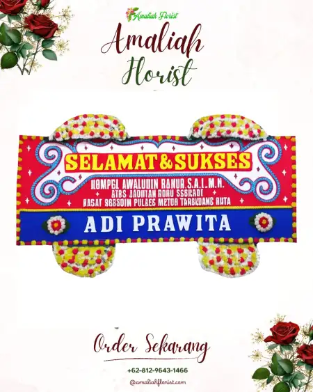 Papan Bunga Ucapan Selamat Tingkis